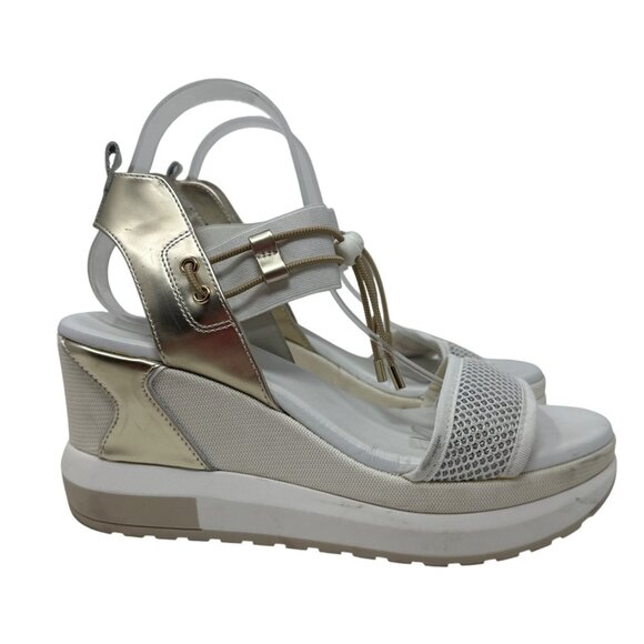 NeroGiardini Bungee Platform Wedge Sandal Size 40 US 10 - Picture 1 of 14